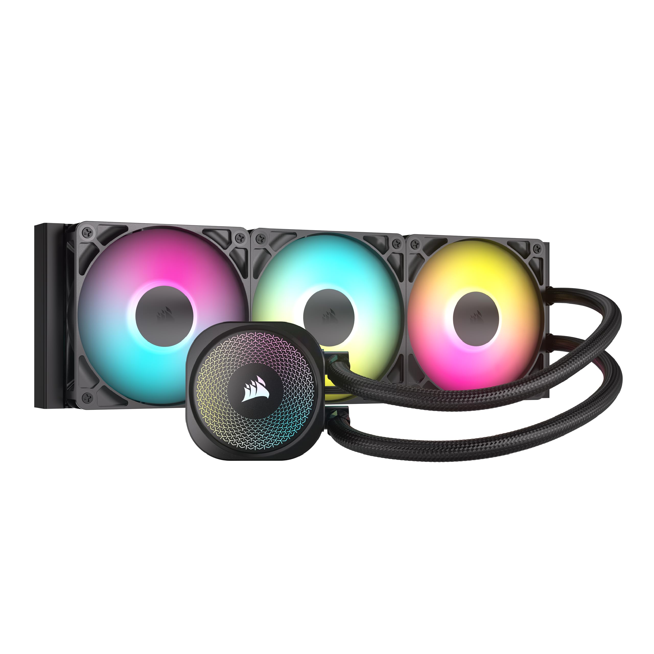 CORSAIR Nautilus 360 RS ARGB Liquid CPU Cooler – 360mm AIO – Low-Noise – Direct Motherboard Connection – Daisy-Chain – Intel LGA 1851/1700, AMD AM5/AM4 – 3X RS120 ARGB Fans Included – Black 🍁 All In One Marketplace Canada
