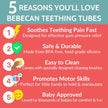 BEBECAN Teething Toys for Babies, Baby Teething Relief, 6 Vibrant Colors, Super Soft Silicone Jouet Dentition Bebe, Perfect Baby Gifts Baby Boy Gifts 🍁 All In One Marketplace Canada