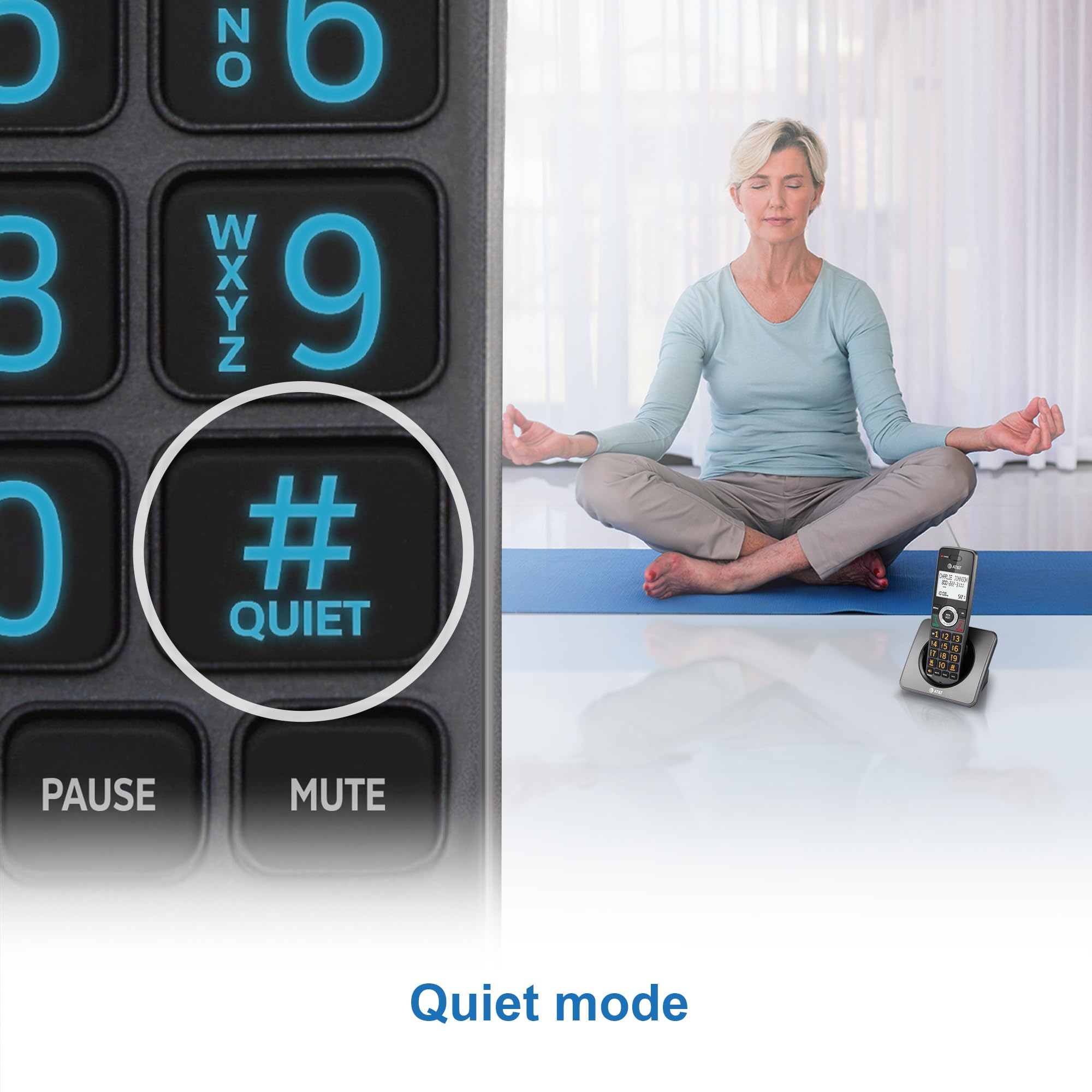 AT&T GL2101-2 DECT 6.0 Cordless Home Phone 2-Handset with Call Block, Caller ID, Full-Duplex Handset Speakerphone, 2