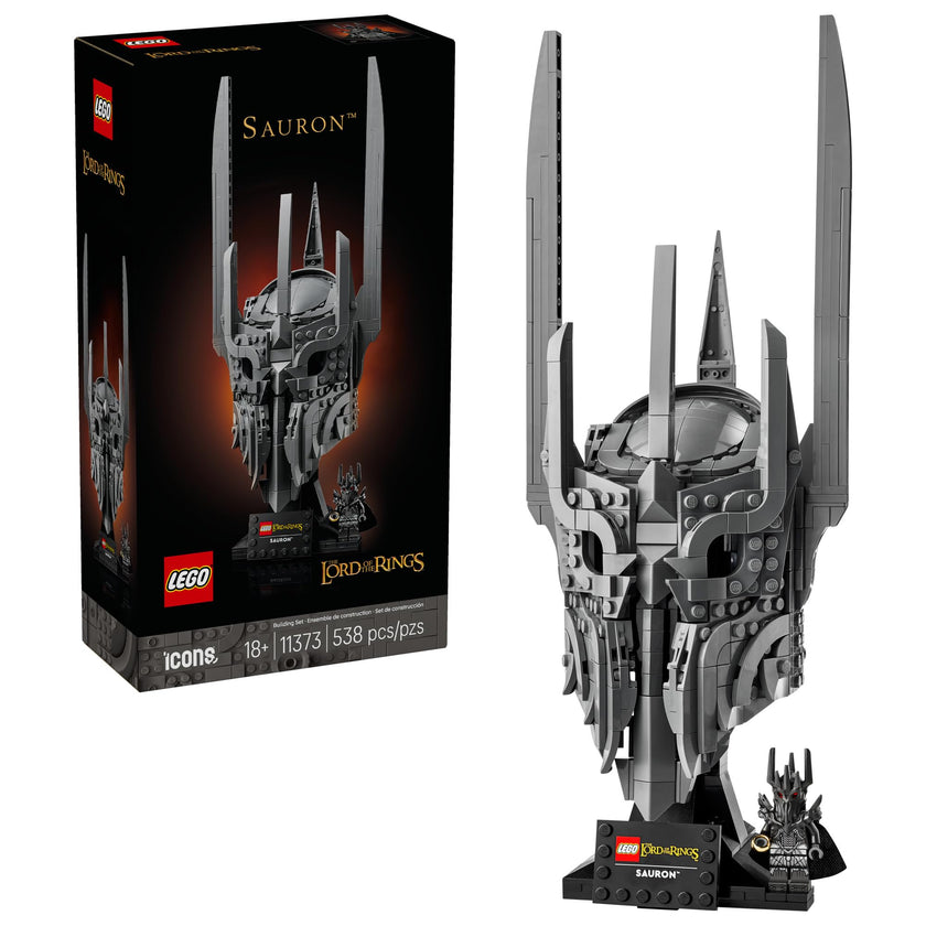 LEGO Icons The Lord of The Rings: Sauron's Helmet - Building Set for Adults, Ages 18+ - Bedroom, Home Office, Book Shelf Decor - with Sauron Minifigure - Gift for LOTR Fans - 11373 🍁 All In One Marketplace Canada