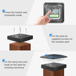 peasur 4x4 Solar Post Caps Lights, 3 Modes Fence Post Solar Lights for Outdoor Vinyl Wooden Posts, Waterproof Deck Post Solar Lights for Garden Porch, Black 4 Pack 🍁 All In One Marketplace Canada