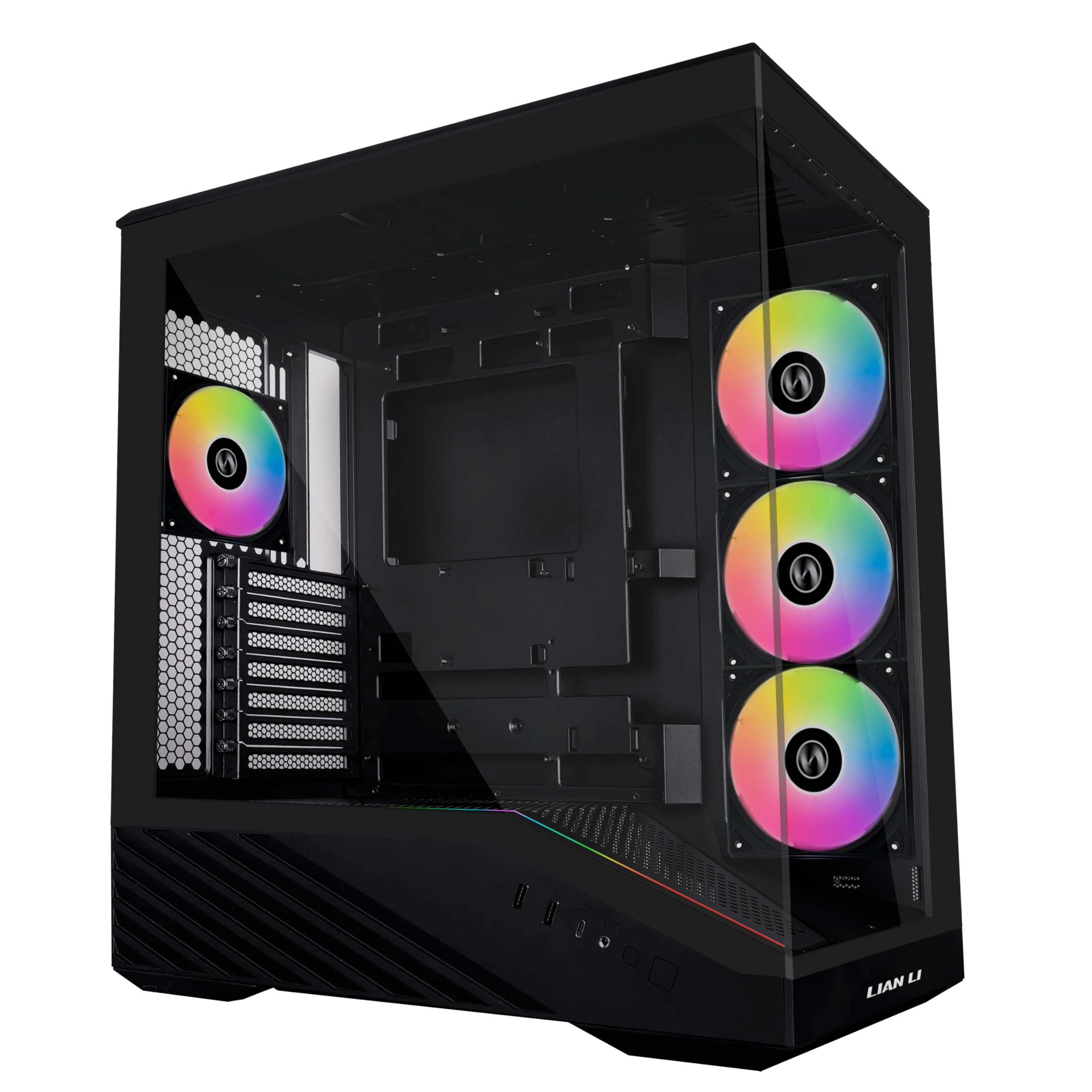 Lian Li Vector V100 ATX Mid-Tower PC Case with 4 ARGB PWM Fans, Black 🍁 All In One Marketplace Canada
