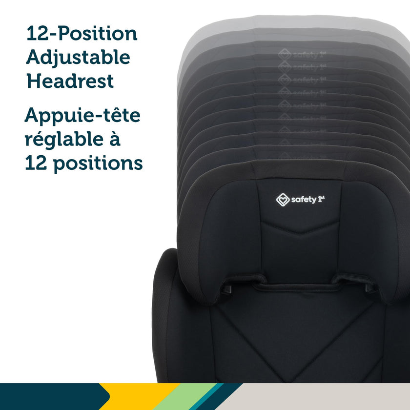 Safety 1st Growmate 2-in-1 Belt-Positioning Booster Car Seat, High-Back to Backless, Slim & Lightweight, Fits 3 Across, Adjustable Headrest - Hexagon Horizon 🍁 All In One Marketplace Canada