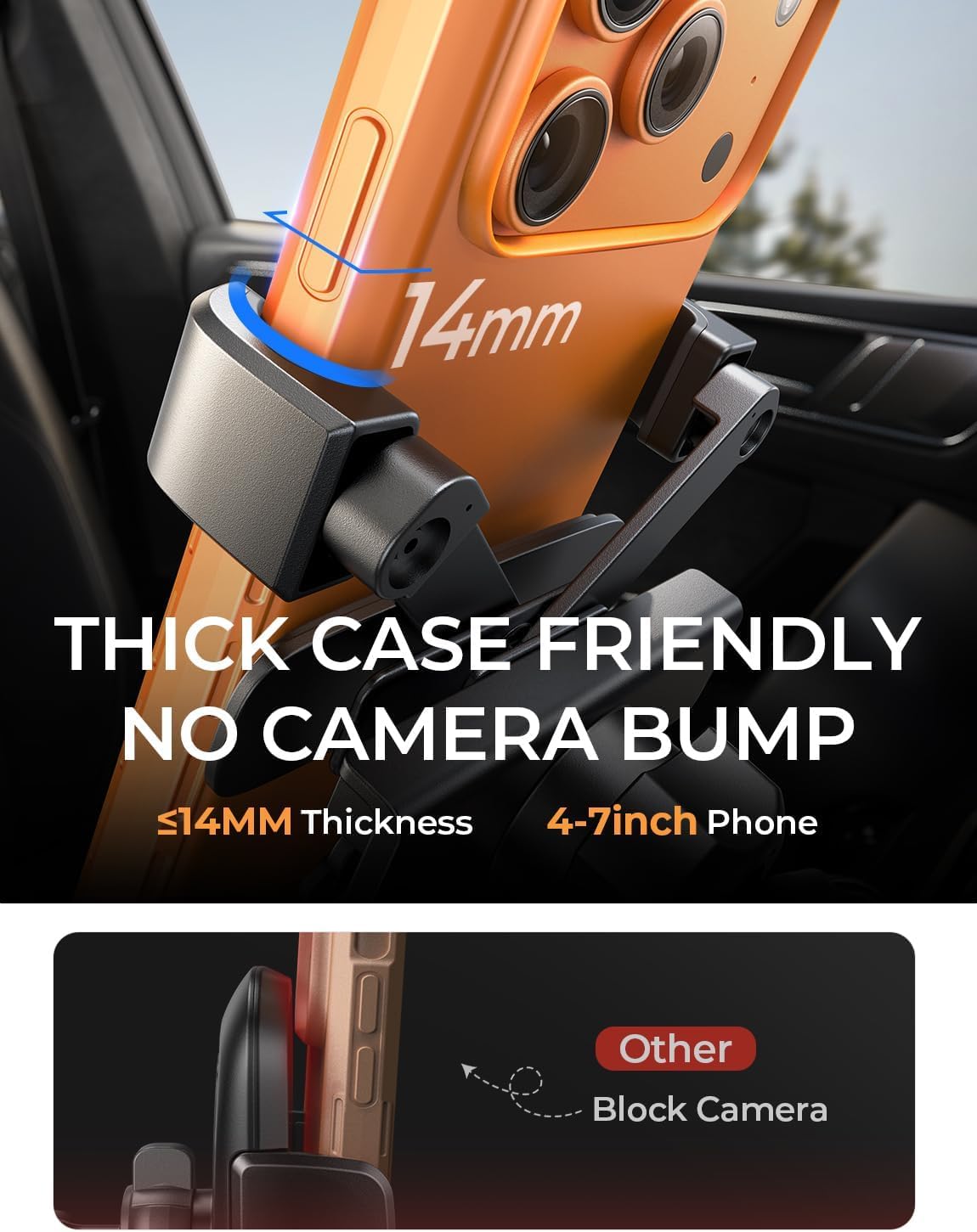 AINOPE Phone Holder for Car Vent【2026 Auto Lock】 Car Phone Holder Mount for Car Accesorries for Women Men Mom, Cell Phone Holder Car Vent Clip Hand Free for All 4-7 Inch iPhone 17 16 Pro Samsung S25 🍁 All In One Marketplace Canada