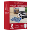 8 Pack Vacuum Storage Bags with Electric Air Pump，2 jumbo,2 large,2 midium,2 small bags,travel vacuum bags for luggage,vacuum seal bags for clothing travel 🍁 All In One Marketplace Canada