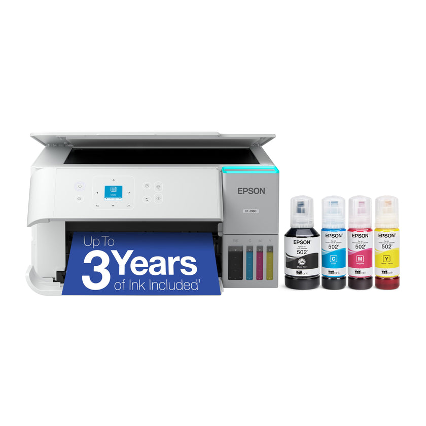 Epson EcoTank ET-2980 Wireless Color All-in-One Supertank Printer - White 🍁 All In One Marketplace Canada