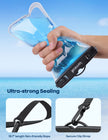 Lamicall Waterproof Phone Pouch Dry Bag with Lanyard - 2 Pack IPX8 [Easy Lock & Heavy Duty] Water Proof Cell Phone Case for iPhone 15 16 17 Pro Max, Samsung Galaxy S24 S25 Ultra, All 4-7