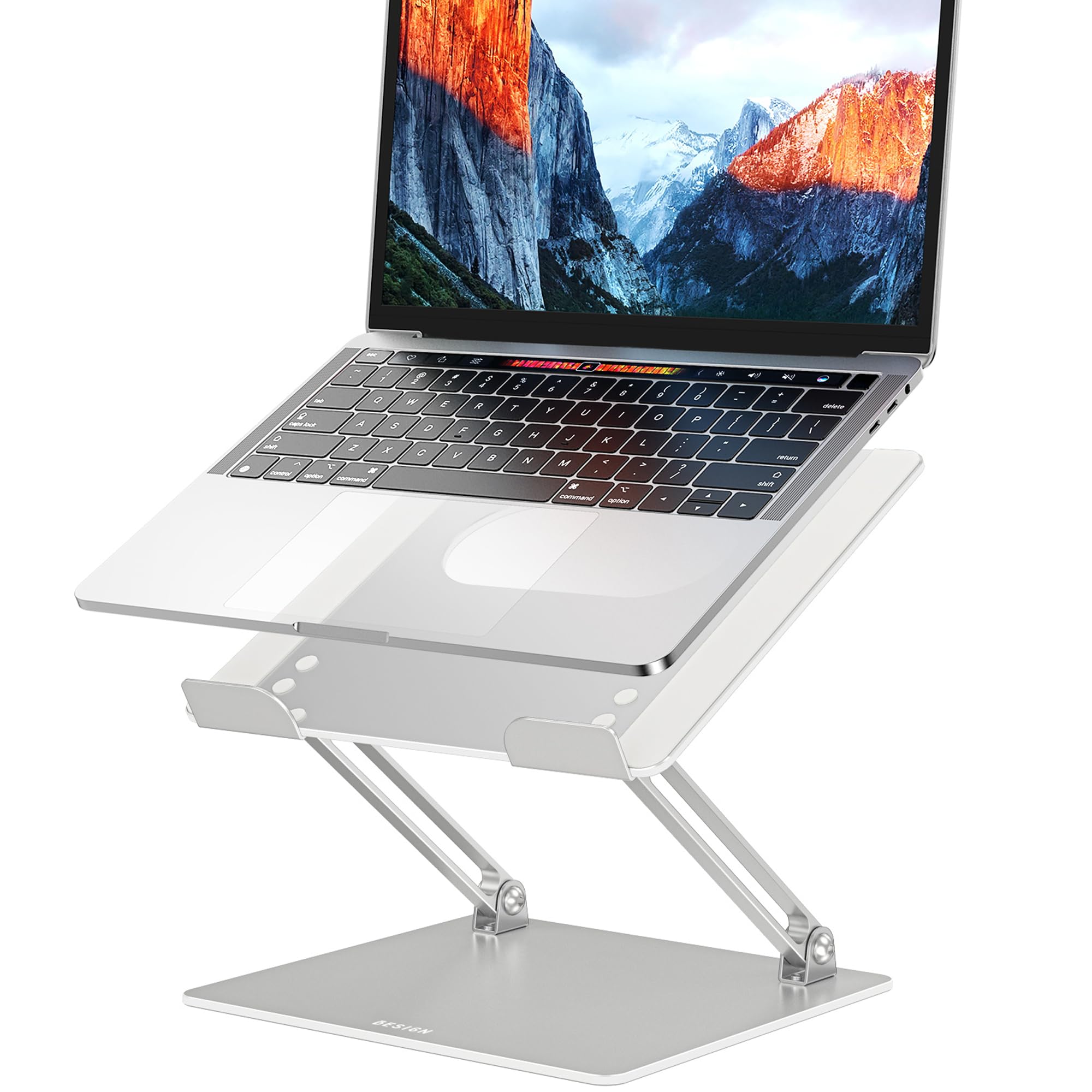Besign LS10 Laptop Stand for Desk, Ergonomic Adjustable Notebook Tablet Stand, Riser Holder Computer Stand Compatible with Air, Pro, Dell, HP, Lenovo More 10-14