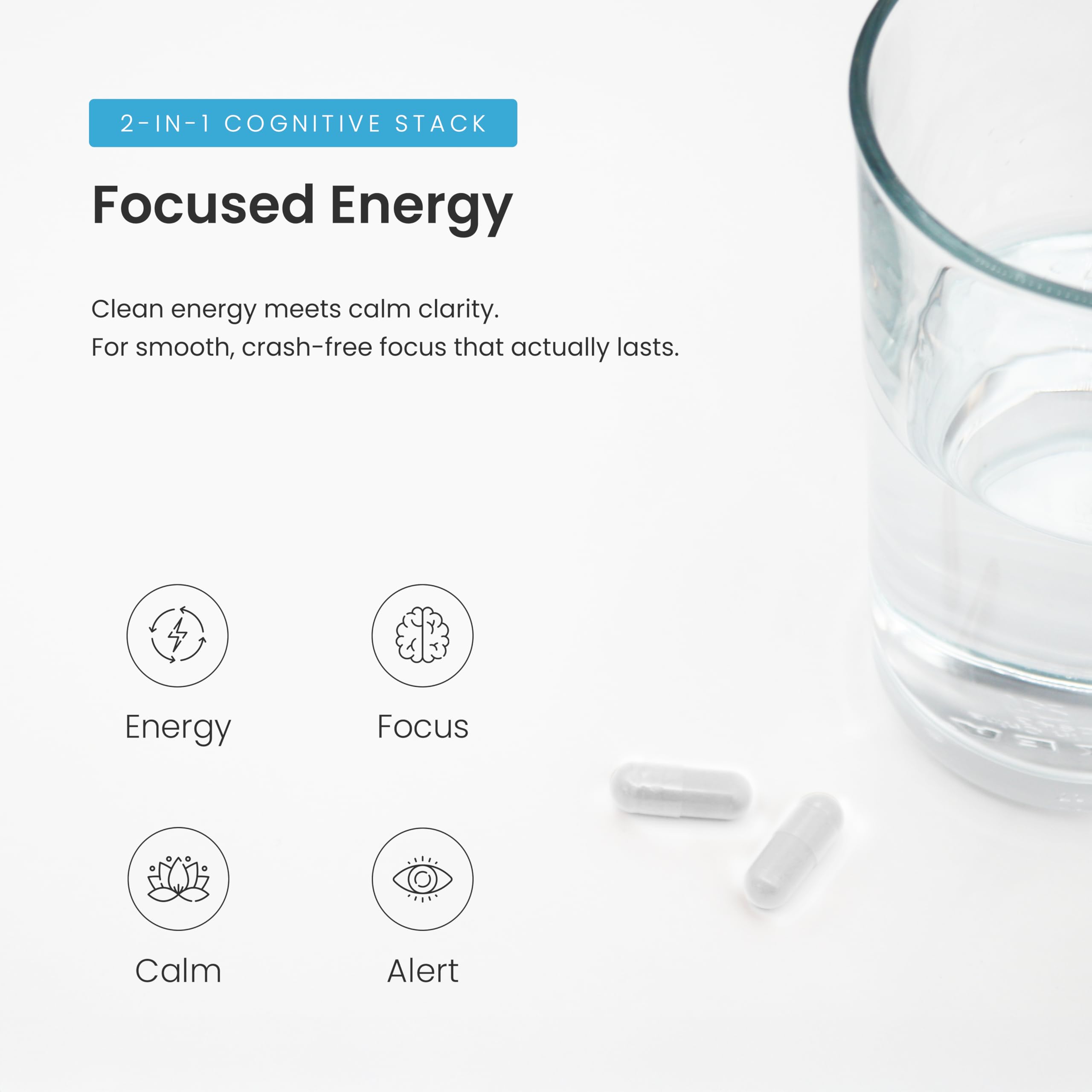 Caffeine Pills with L-Theanine - 180 Energy Pills for Women & Men - Clean & Long-Lasting Focused Energy - Sustained Release 100mg Caffeine + 200mg L Theanine - No Crash Capsules, Vegan Supplement 🍁 All In One Marketplace Canada