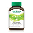 Jamieson Chewable Iron 18 mg Plus Vitamin B12 1,000 mcg Tropical Mango Lime Flavour, Helps Prevent Iron Deficiency, and Supports Natural Energy. Vegetarian, Gluten-Free, No Artificial Colours, Flavours, or Preservatives, 45 Chewable Tablets