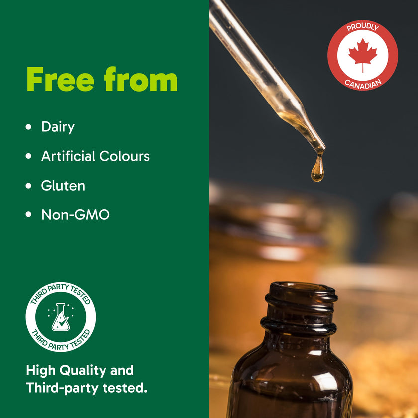 Organika Canadian-Made Vitamin D3 Liquid 2500IU- Olive Oil Base, Immune System Support- 30ml 🍁 All In One Marketplace Canada