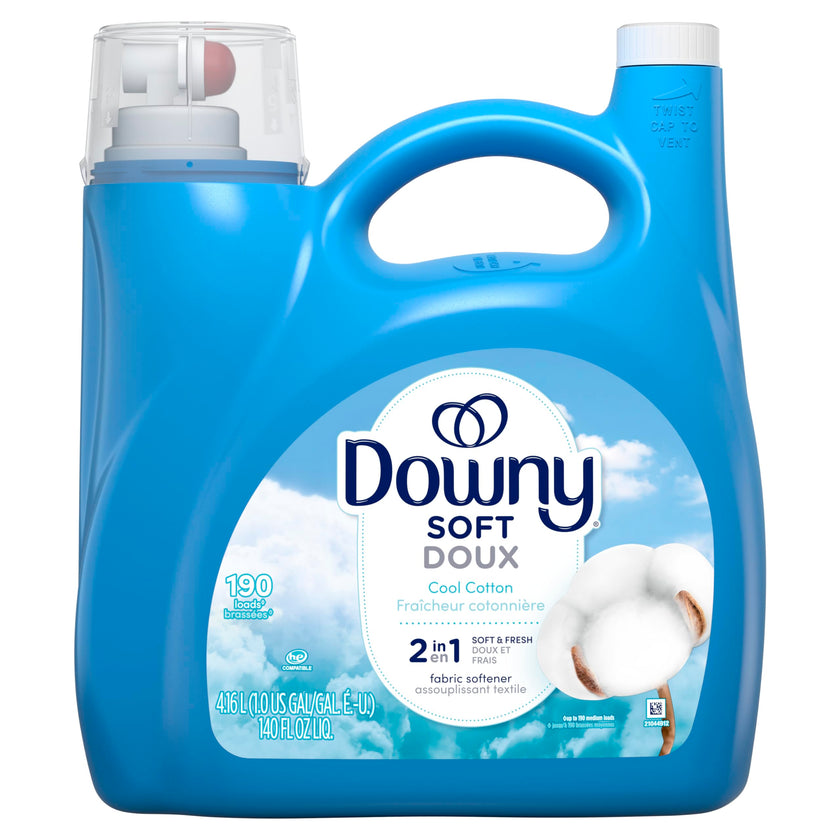 Downy Ultra Laundry Liquid Fabric Softener (Fabric Conditioner), Cool Cotton, 4.16L, 190 Loads 🍁 All In One Marketplace Canada