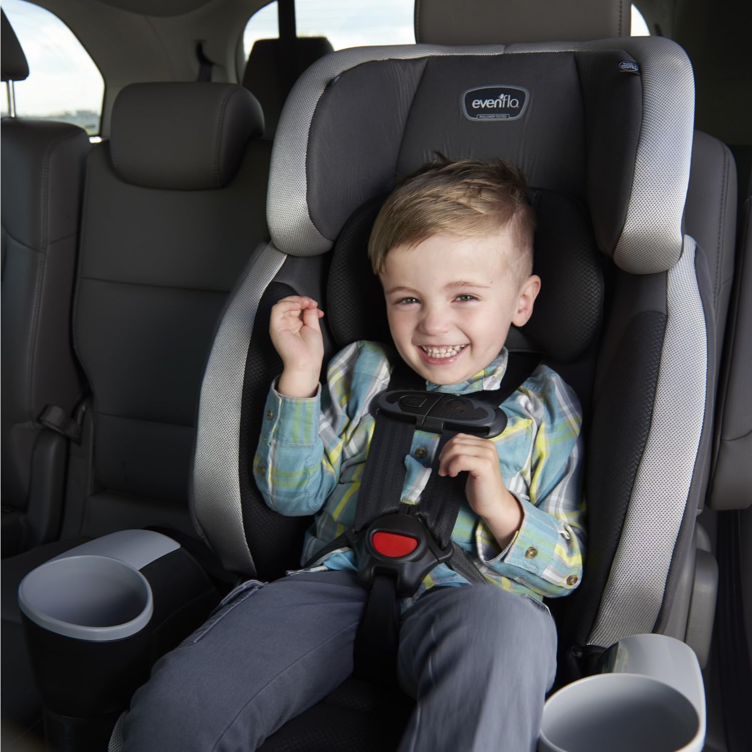 Evenflo Maestro Sport Harness Booster Car Seat (Granite) 🍁 All In One Marketplace Canada