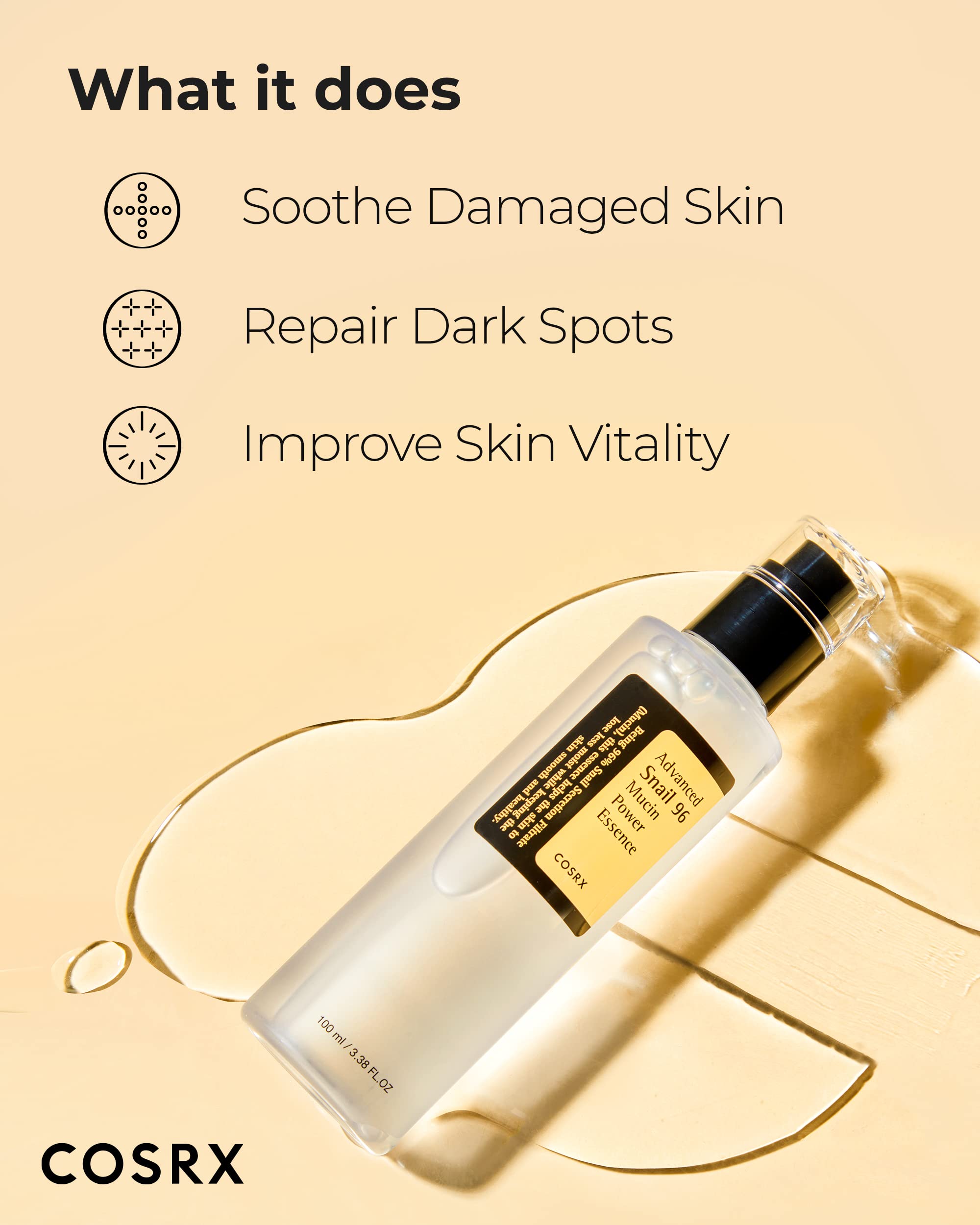 Cosrx Advanced Snail 96 Mucin Power Essence 100ml 🍁 All In One Marketplace Canada