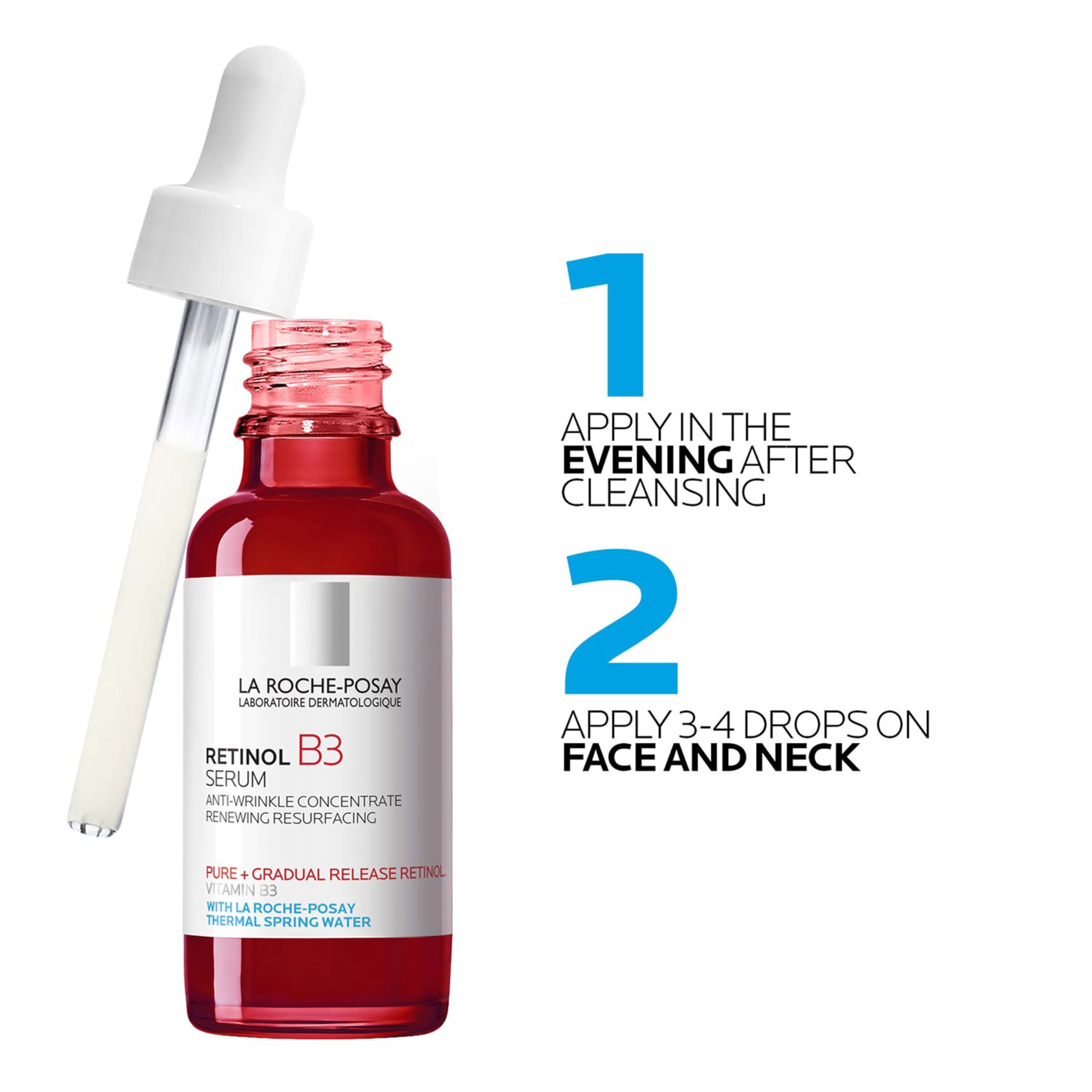 La Roche Posay Retinol B3 Serum, Anti-Aging Face Serum with Niacinamide, Reduces the look of Fine Lines & Wrinkles, Suitable for Sensitive Skin, Recommended by Dermatologists,30ml 🍁 All In One Marketplace Canada