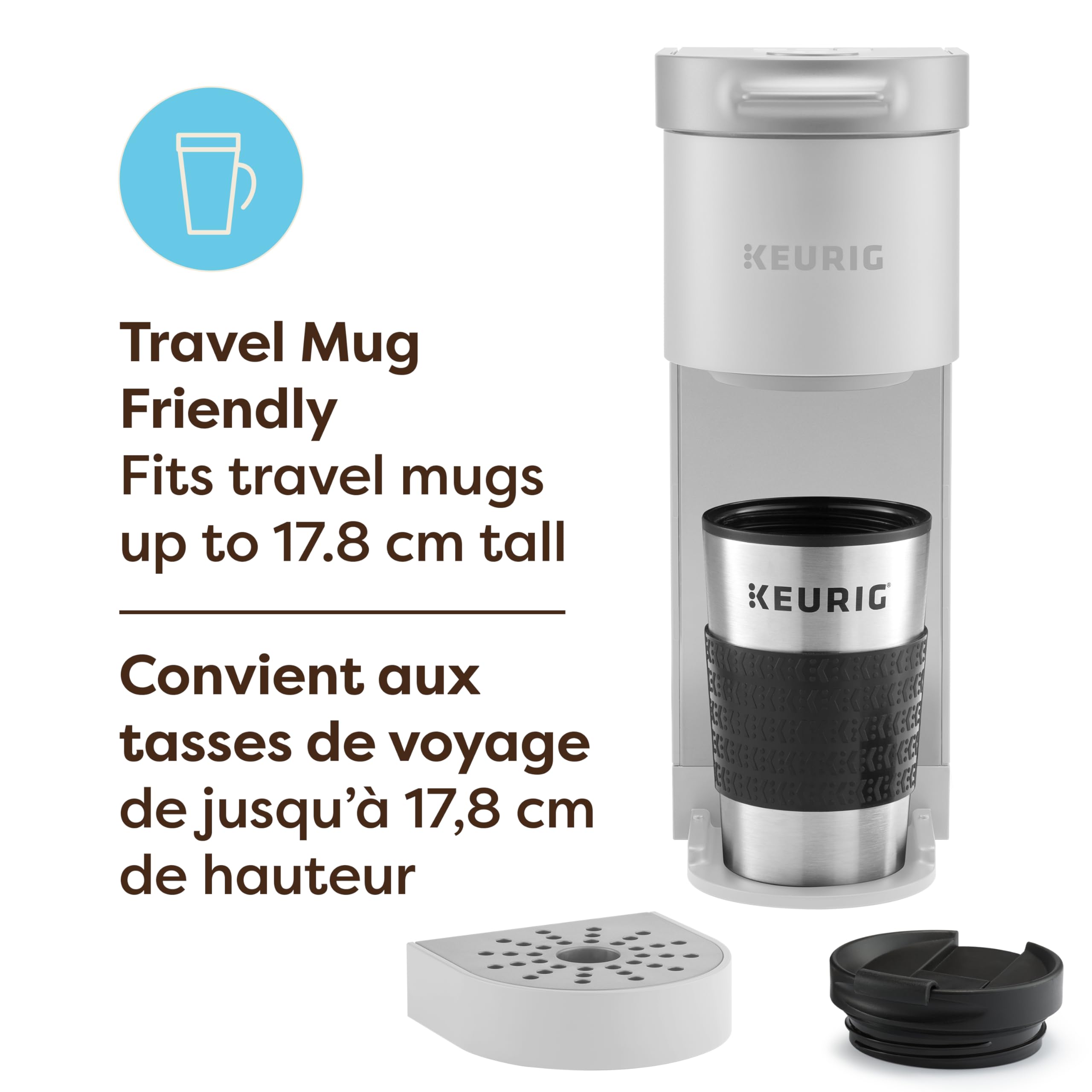 Keurig K-Mini Go Single Serve K-Cup Pod Coffee Maker, Warmstone 🍁 All In One Marketplace Canada