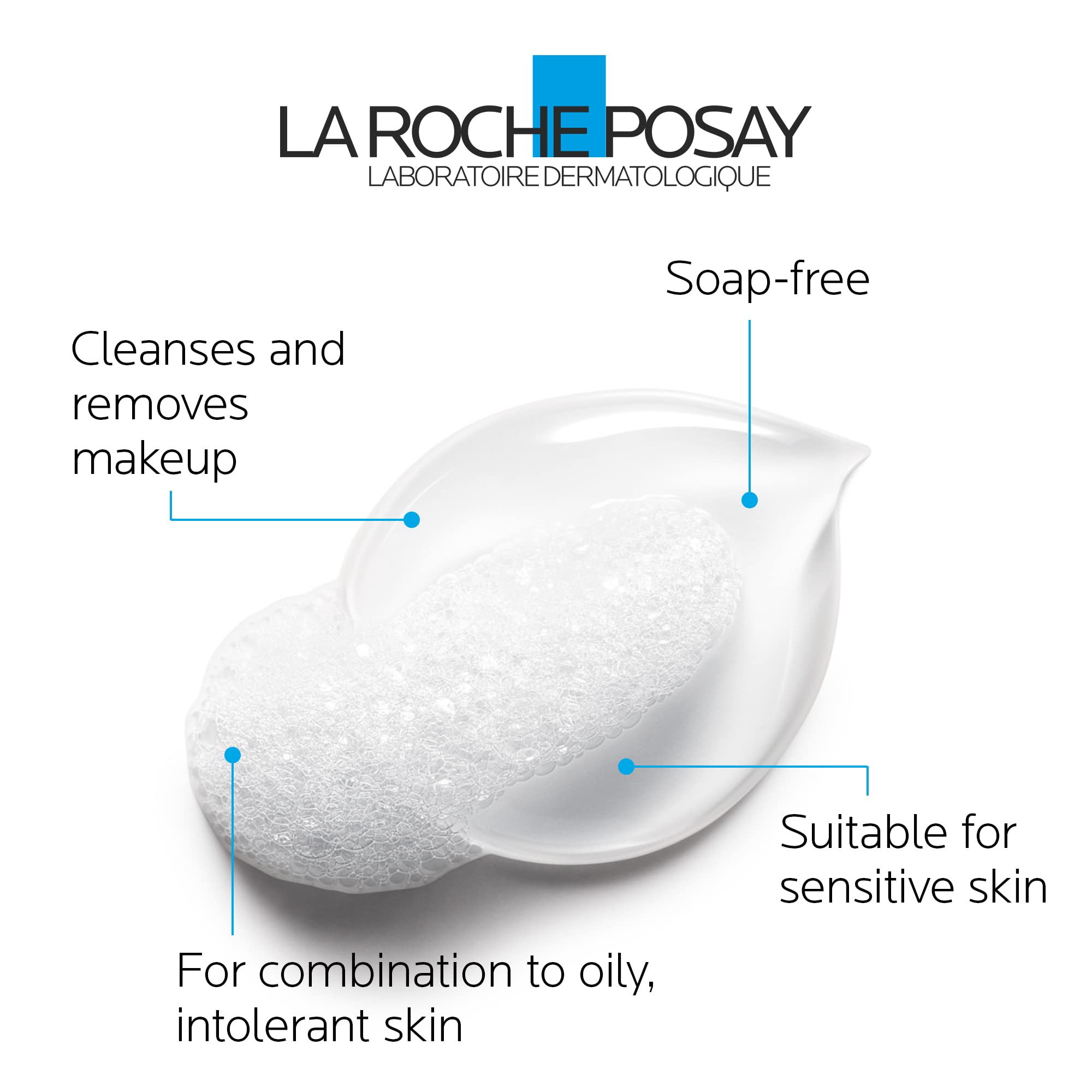 La Roche-Posay Face Cleanser, Toleriane Purifying Foaming Cream for Sensitive Skin with Glycerin, Cleanser and Makeup Remover, Fragrance Free, Preservative Free, Soap Free, Dermatologist Recommended Brand, 125 ML 🍁 All In One Marketplace Canada