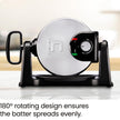 Chefman Rotating Belgian Waffle Maker, 180° Flip Iron w/ Non-Stick Plates, Adjustable Timer, Locking Lid, & Drip Plate, Space Saving Storage, Mess-Free Breakfast, Stainless Steel/Black 🍁 All In One Marketplace Canada