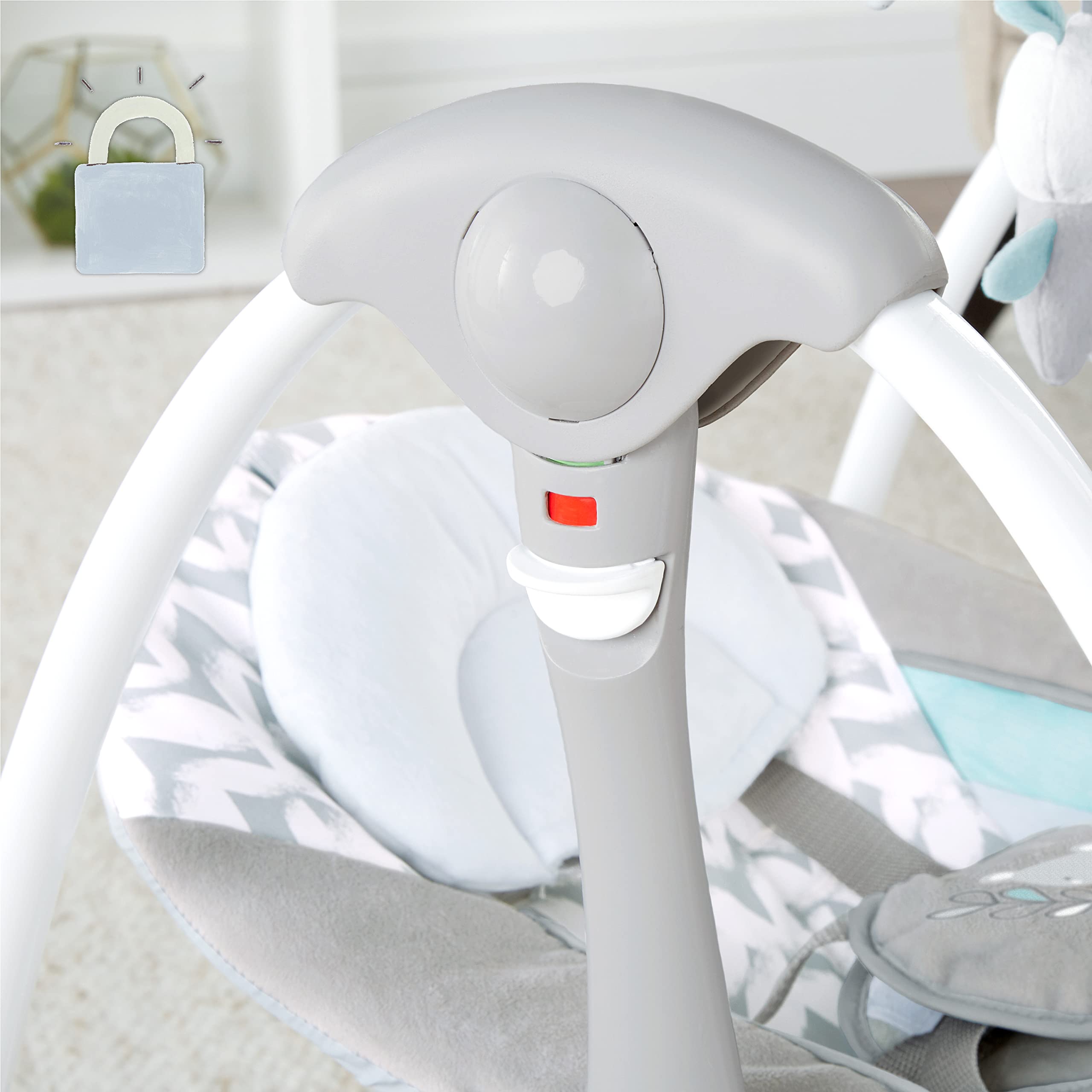 Ingenuity ConvertMe 2-in-1 Compact Portable Automatic Baby Swing & Infant Seat, Battery-Powered Vibrations, Nature Sounds, 0-9 Months 6-20 lbs (Raylan) 🍁 All In One Marketplace Canada
