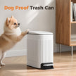 TrashAid Slim Bathroom Trash Can with Lid Soft Close, 6 Liter/1.6 Gallon Stainless Steel Small Garbage Can with Removable Inner Bucket, Step Pedal, Slim Wastebasket for Toilet, Office, Bedroom, White 🍁 All In One Marketplace Canada