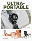 Diveblues Turbo Portable Fan, 3X Powerful Airflow, 1-100 Speed, 4-in-1 Handheld Fan Mini Fan with Carabiner Clip, Up to 12H Cooling for Travel, Gifts for Women, Travel Essentials, Airplane Gadgets 🍁 All In One Marketplace Canada