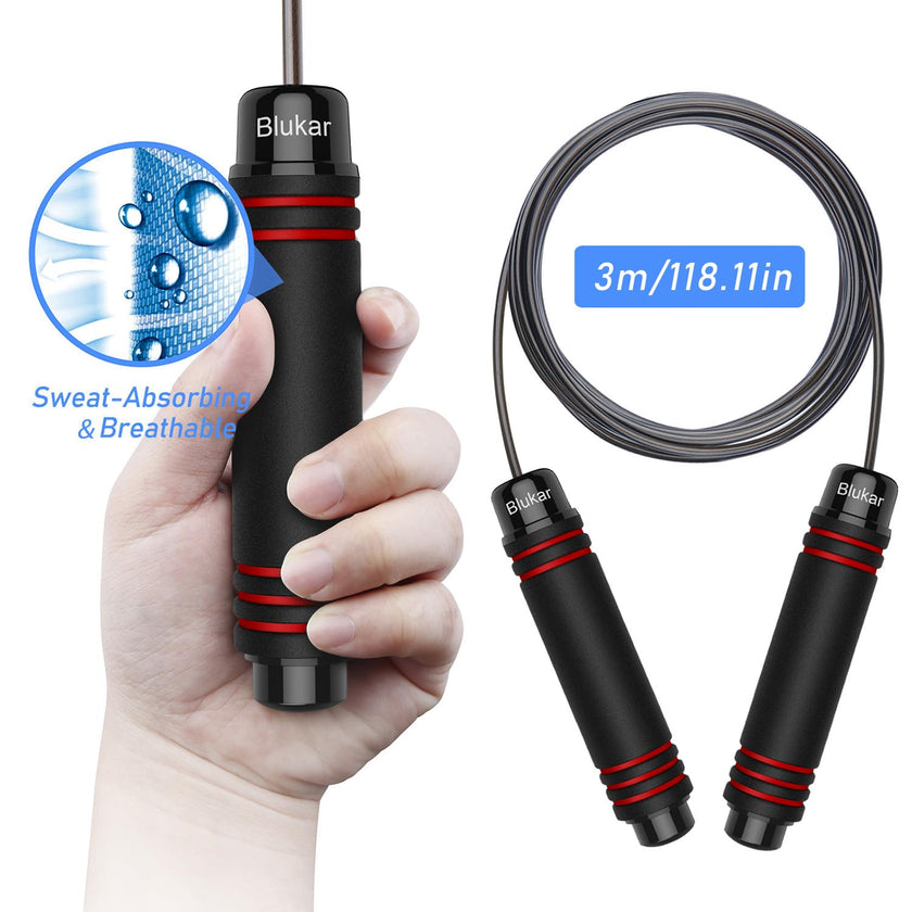 Blukar Jump Rope, Speed Skipping Jumping Rope Tangle-free Adjustable 🍁 All In One Marketplace Canada