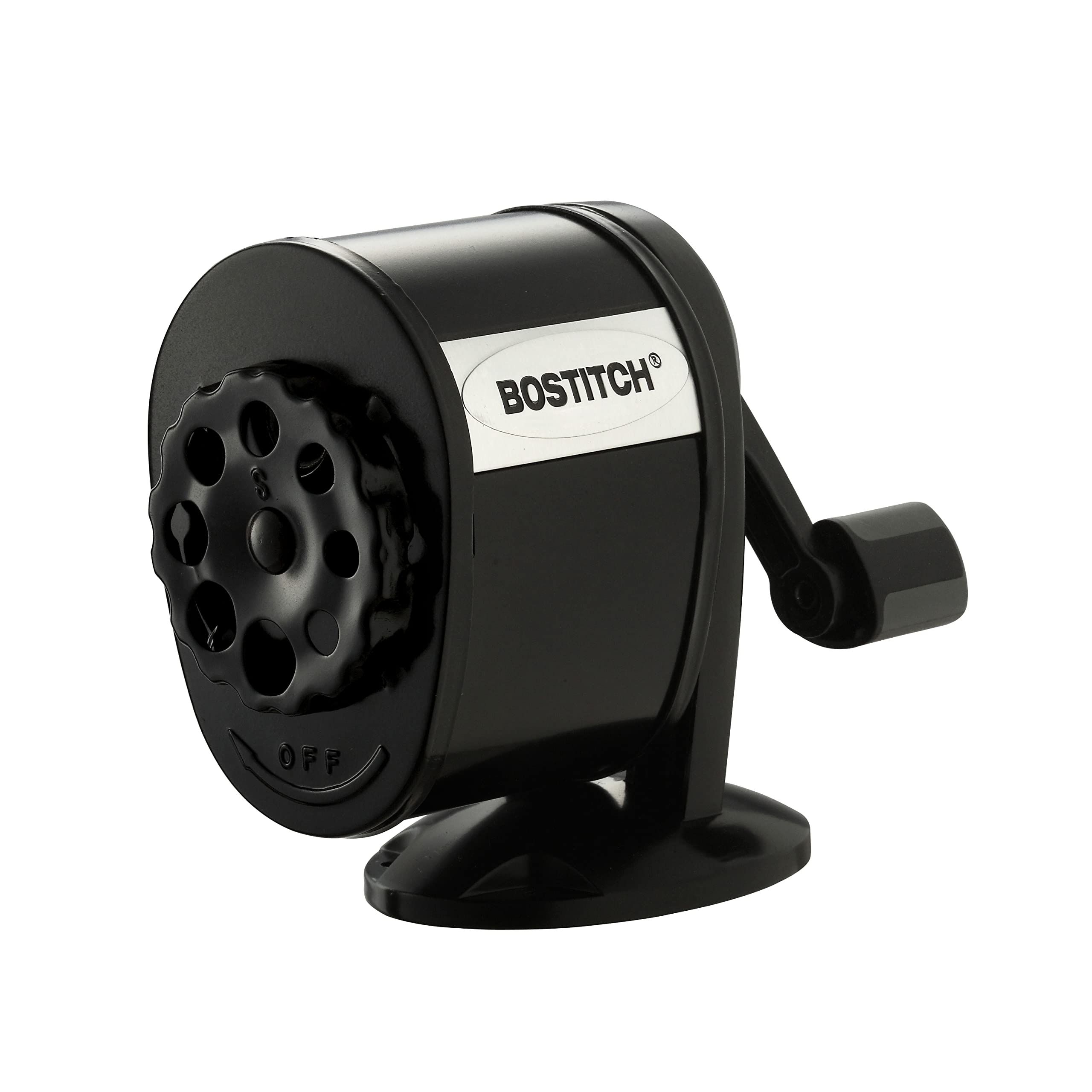 Bostitch Office Wall Mount Manual Pencil Sharpener, Tip Saver, 8 Hole Dial, 6X Longer Cutter Life, Vertical or Horizontal Mounting Black (MPS1-BLK) 🍁 All In One Marketplace Canada