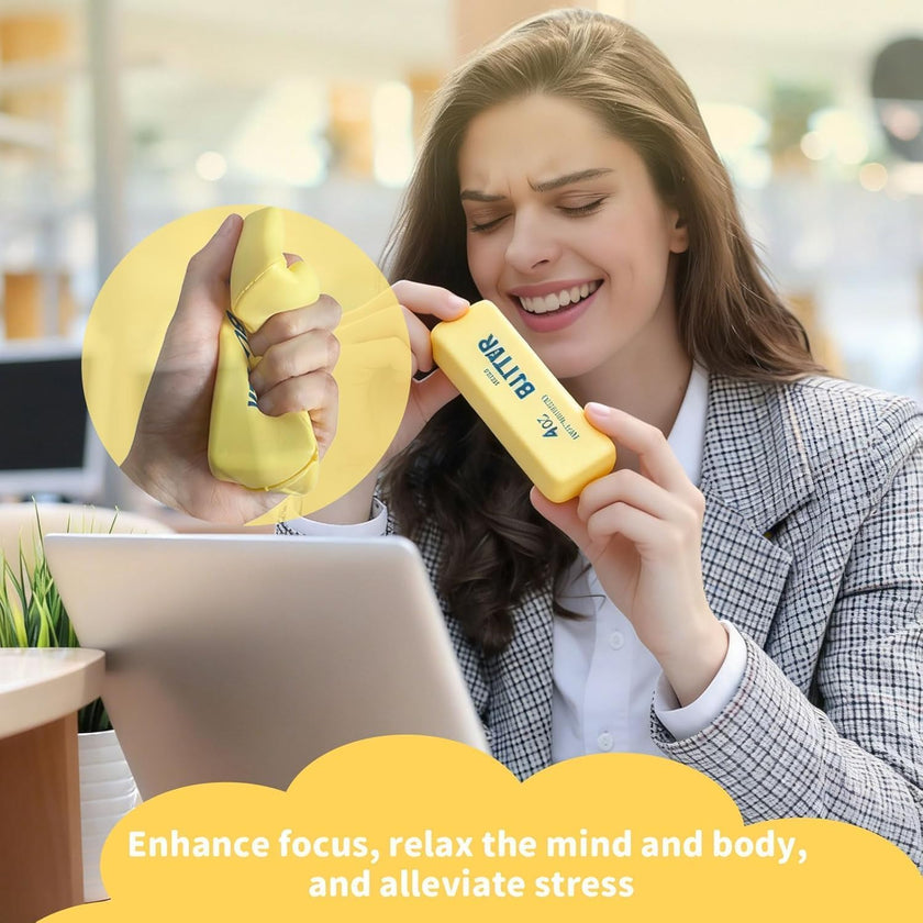 2PCS Butter Squeeze Stress Balls, Butter Stick Stress Relief Slow Rising Fun for Adults Anxiety Relief Party Favors 🍁 All In One Marketplace Canada