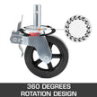 VEVOR 4 Pack 8 Inch Iron Core Polyurethane Swivel Caster with Dual Locking Brake Adjustable Legs 1100LBS Capacity per Wheel 🍁 All In One Marketplace Canada