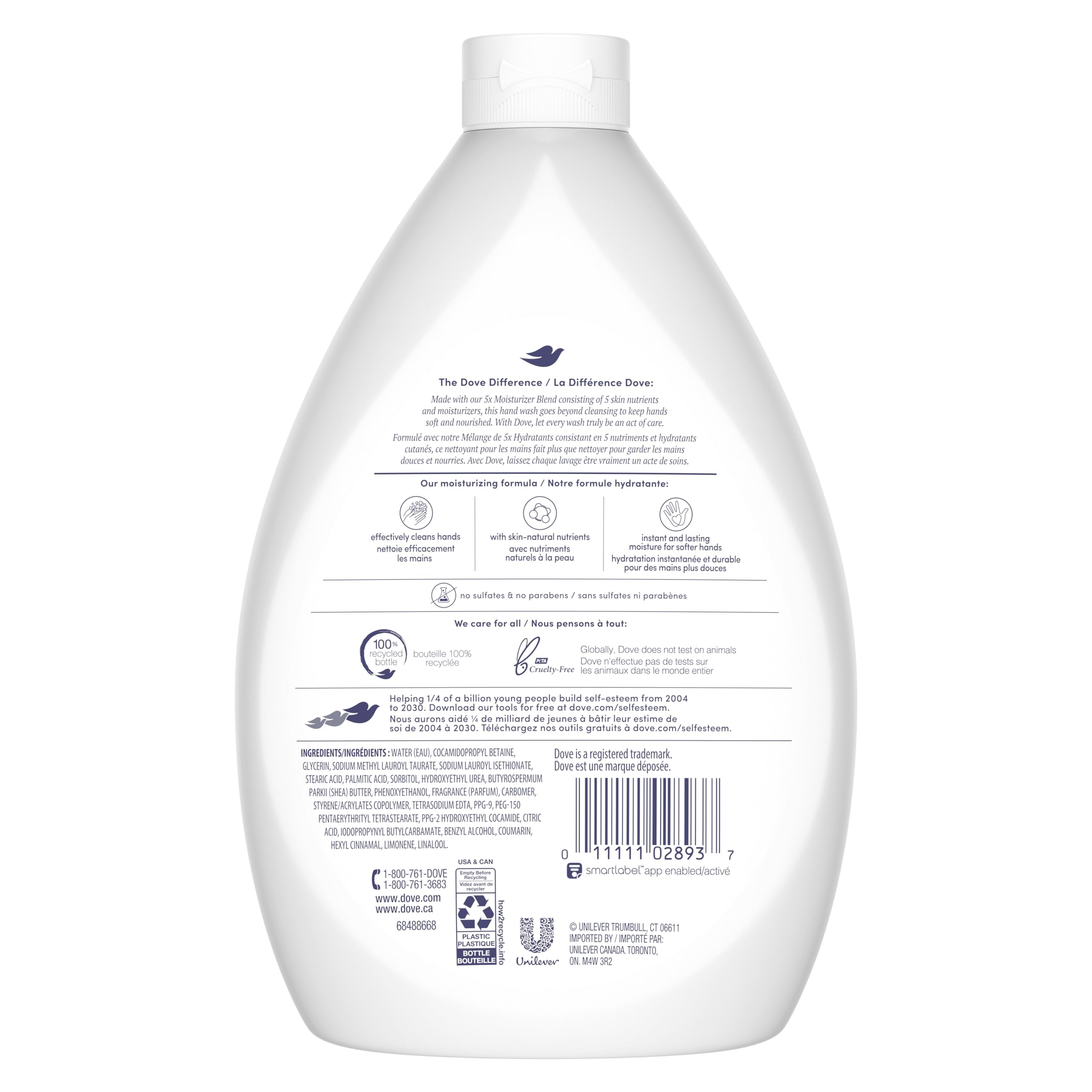 Dove Advanced Care Shea Butter & Warm Vanilla Hand Wash for soft, smooth skin, Bottle Refill nourishes skin 10 layers deep, 1 L (Pack Of 3) 🍁 All In One Marketplace Canada