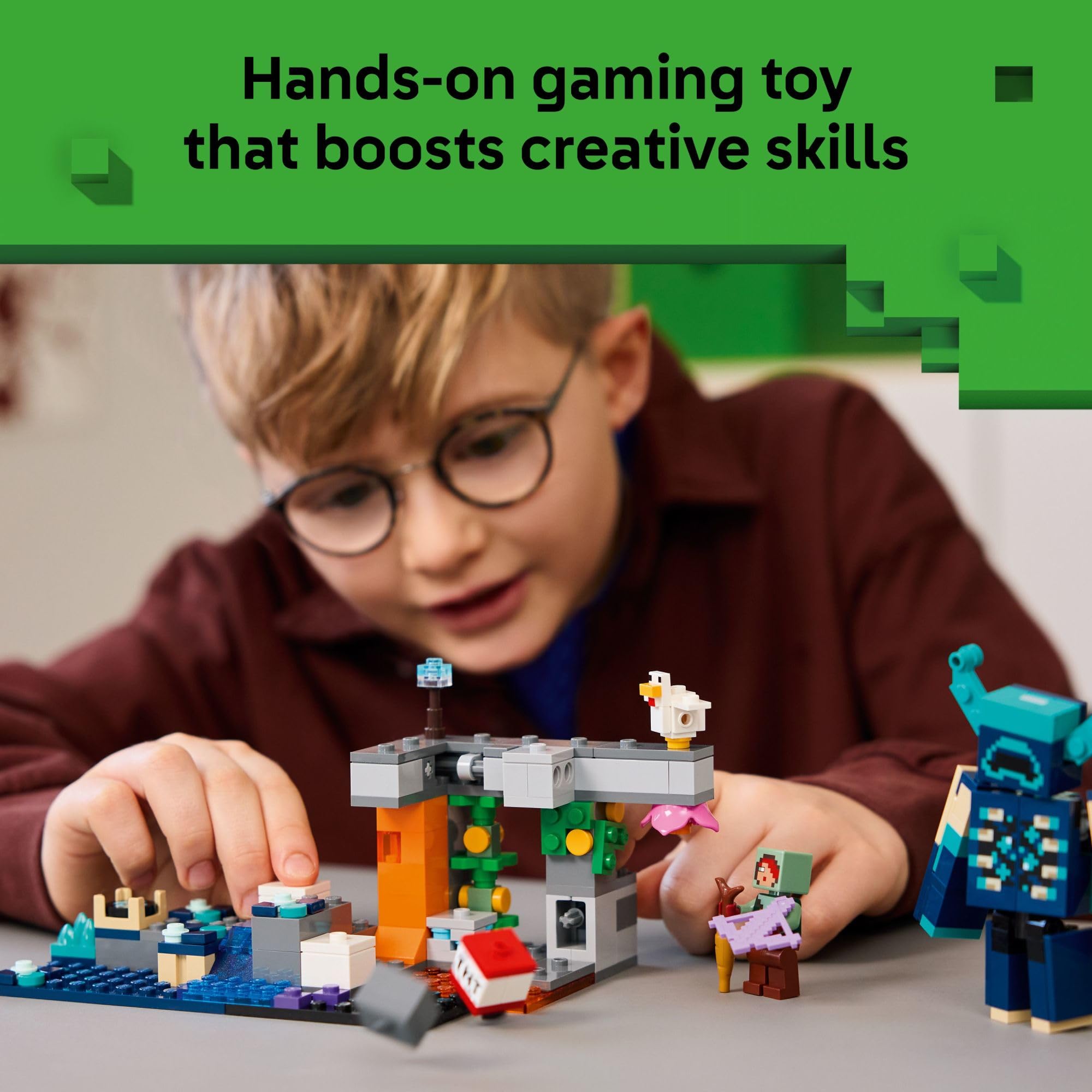 LEGO Minecraft The Warden Encounter Kids Toy - Collectible Building Set for Boys and Girls 7+- with Silent Ranger Minifigure - Great Birthday Gift for Gamers and Kids Who Love Minecraft Toys - 21274 🍁 All In One Marketplace Canada