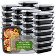 Meal Prep Containers Reusable 38oz - Food Containers with Lids 50 Pack, Disposable to Go Containers, Leakproof Food Prep Containers, Stackable, Takeout, BPA-Free, Microwave/Freezer Safe 🍁 All In One Marketplace Canada