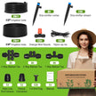 MIXC 101FT Drip Irrigation System, Easy to Setup Automatic Garden System with Anti-UV 1/4