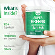 Nested Naturals Super Greens Powder - Organic Daily Greens Superfood Powder w/ 20+ Whole Foods, Spirulina, Wheat Grass & Barley Grass - Probiotics, Fiber & Enzymes - USDA Certified Organic, Original Flavour, 30 Servings 🍁 All In One Marketplace Canada