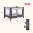 Dream On Me Nest Portable Play Yard With Carry Bag And Shoulder Strap, GREY 🍁 All In One Marketplace Canada