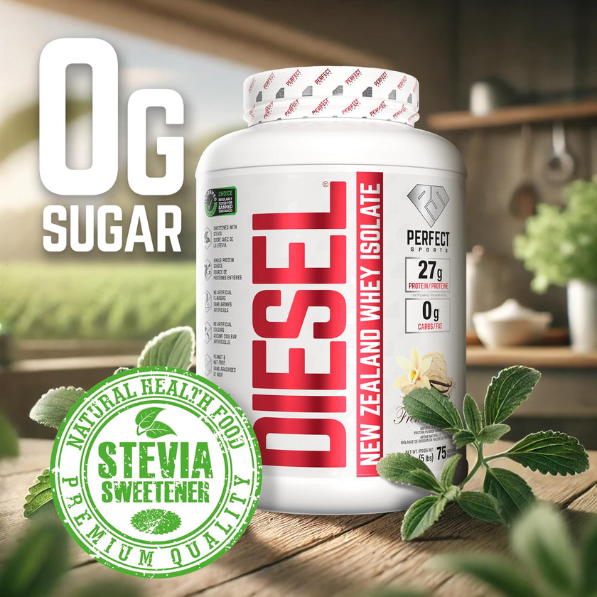 DIESEL 100% New Zealand Whey Isolate, Grass-Fed & Pasture Raised - French Vanilla 5lb 🍁 All In One Marketplace Canada