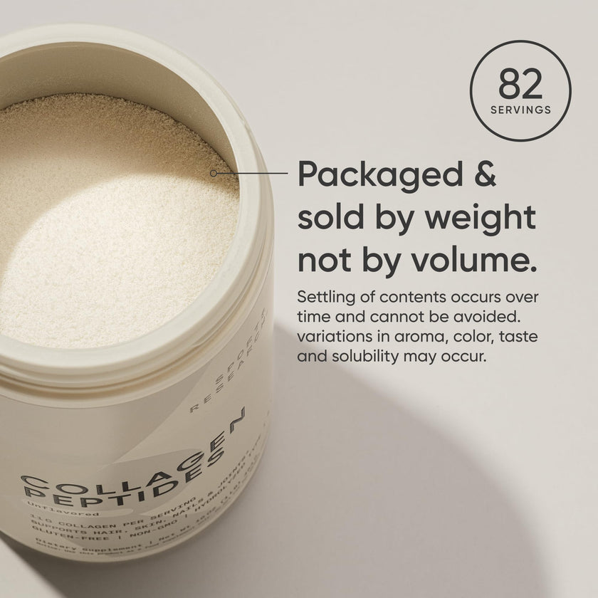 Sports Research® Premium Collagen Peptides Powder (32oz Jar) | Grass-Fed, Certified Paleo Friendly, Non-GMO and Gluten Free - Unflavored and Easy to Mix 🍁 All In One Marketplace Canada