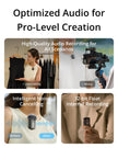 DJI Mic 2 (2 TX + 1 RX + Charging Case), Wireless Lavalier Microphone, Intelligent Noise Cancelling, 32-bit Float Internal Recording, 820 ft.(250m) Range, Microphone for iPhone, Android, Camera 🍁 All In One Marketplace Canada