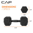 CAP Barbell 30 LB Coated Hex Dumbbell Weight Pair with Black Handle 🍁 All In One Marketplace Canada