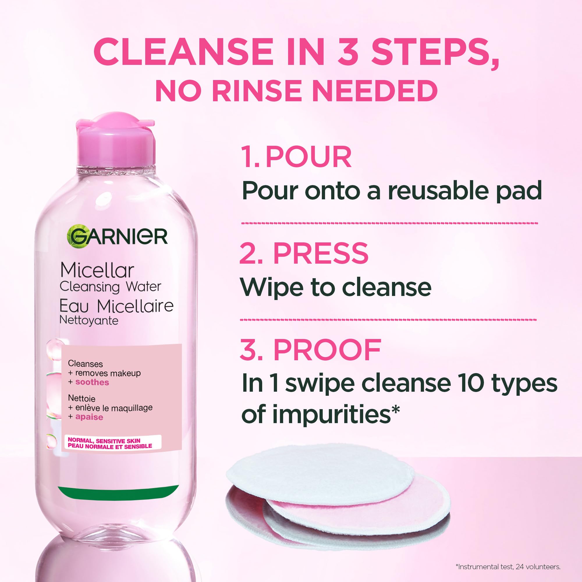 Garnier Micellar Water, Gentle and Hydrating Facial Cleanser & Makeup Remover, Suitable for Sensitive Skin, Vegan, Cruelty Free, Fragrance Free, 700ml 🍁 All In One Marketplace Canada