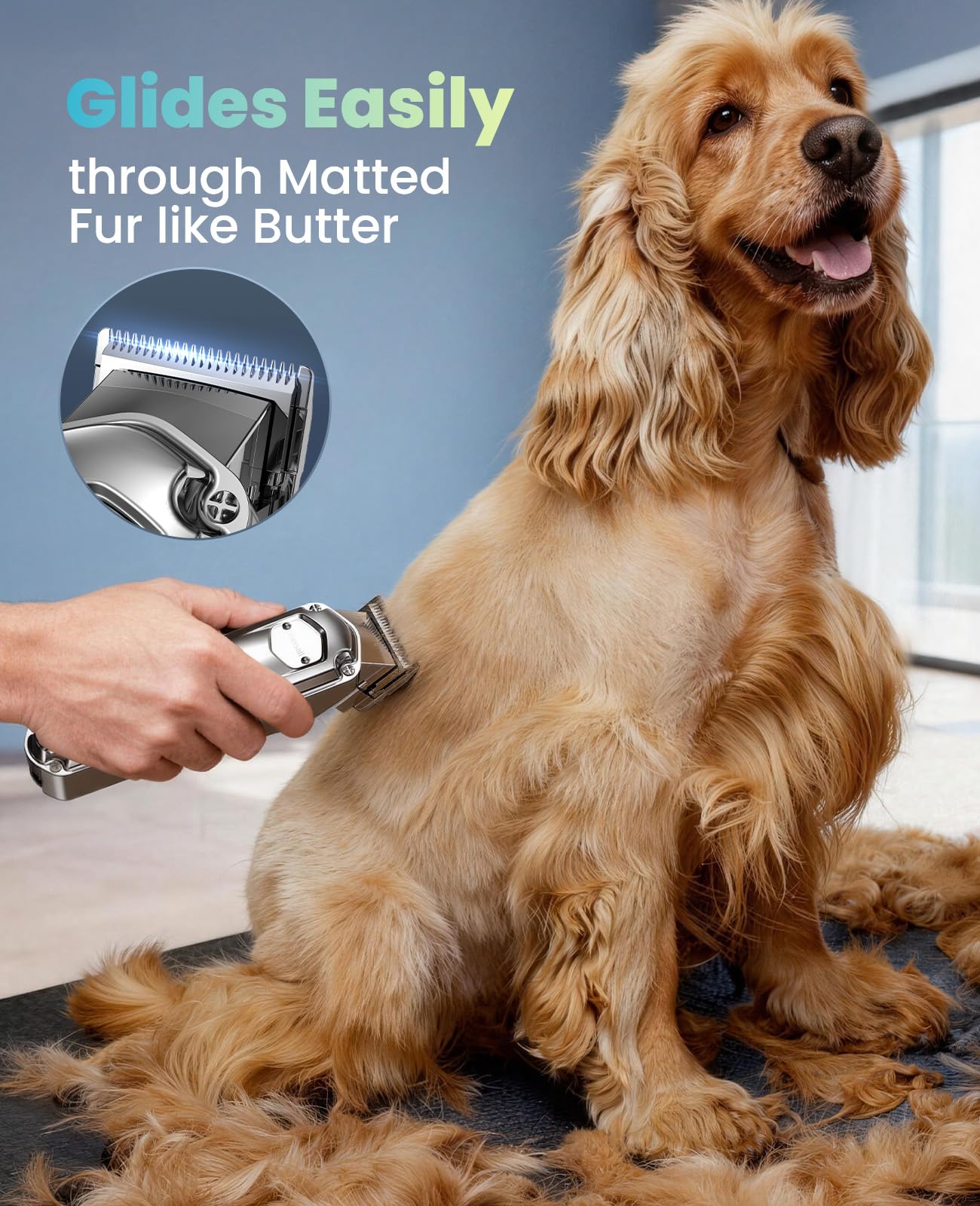 oneisall Dog Clippers for Grooming for Thick Heavy Coats/Low Noise Rechargeable Cordless Pet Shaver with Stainless Steel Blade/Waterproof Dog Shaver for Dogs Pets and Animals 🍁 All In One Marketplace Canada