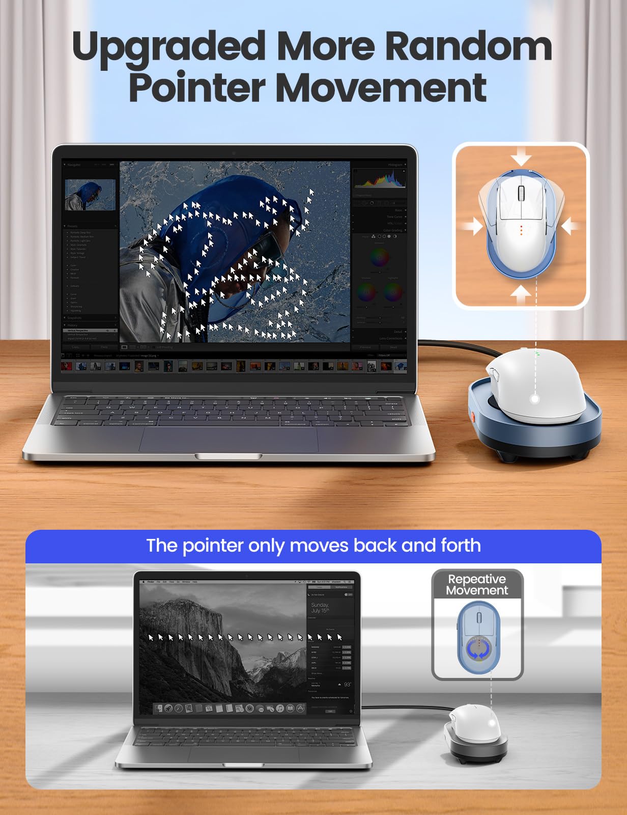 Vaydeer Undetectable Mouse Mover, M4 Mouse Jiggler Device with ON/Off Switch, Driver-Free Shaker Wiggler Mouse Movement Simulation for Computer Awakening, Gift Ideal for Men/Women 🍁 All In One Marketplace Canada