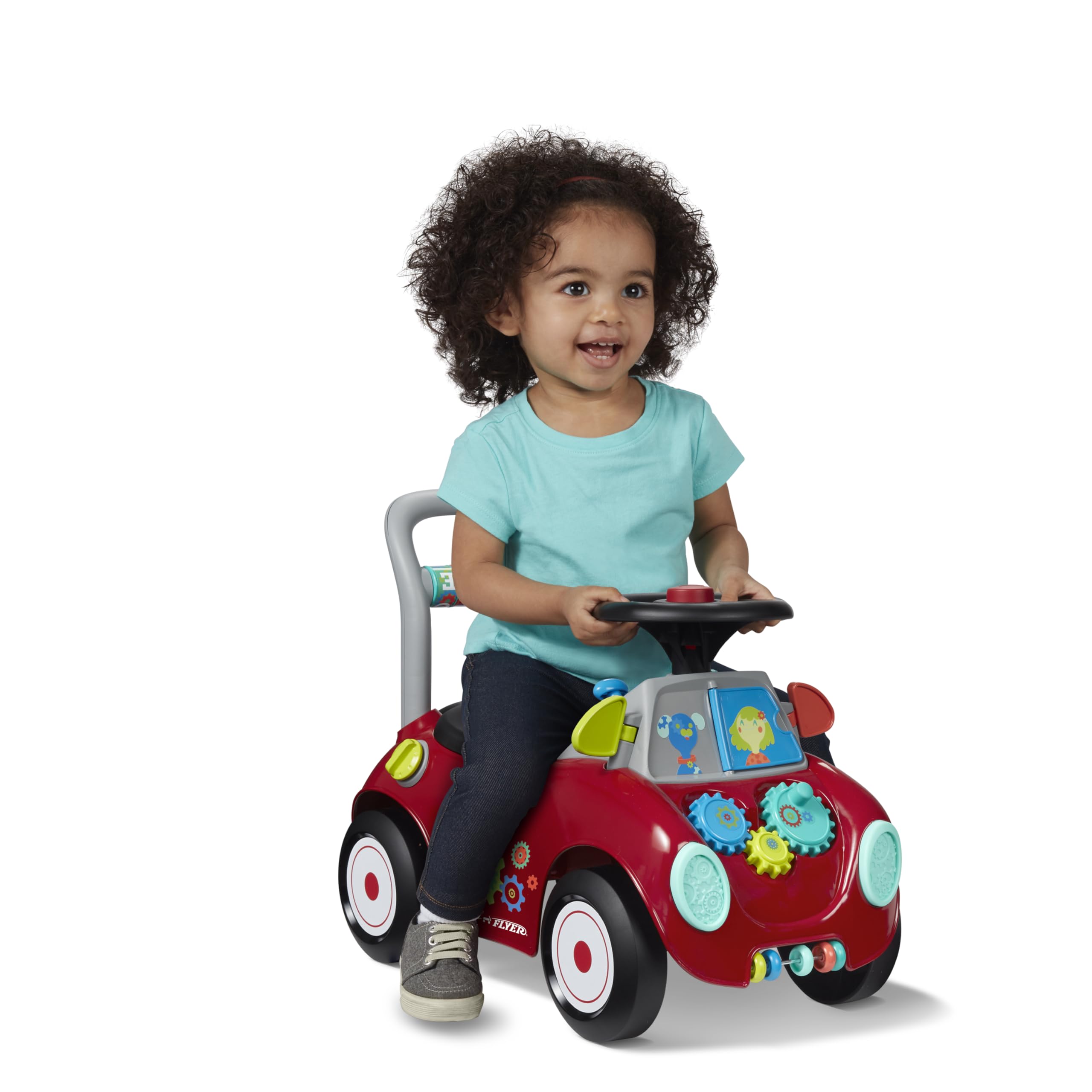 Radio Flyer Busy Buggy, Sit to Stand Toddler Ride On Toy, Ages 1-3, Red 🍁 All In One Marketplace Canada