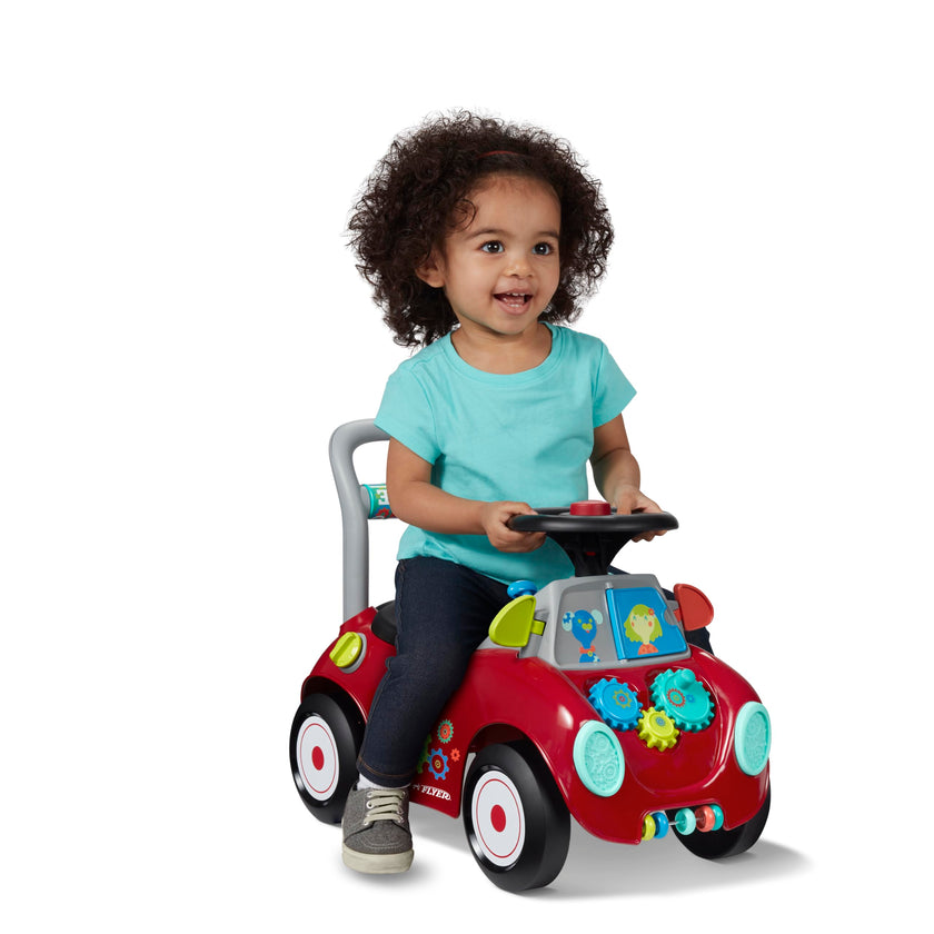 Radio Flyer Busy Buggy, Sit to Stand Toddler Ride On Toy, Ages 1-3, Red 🍁 All In One Marketplace Canada