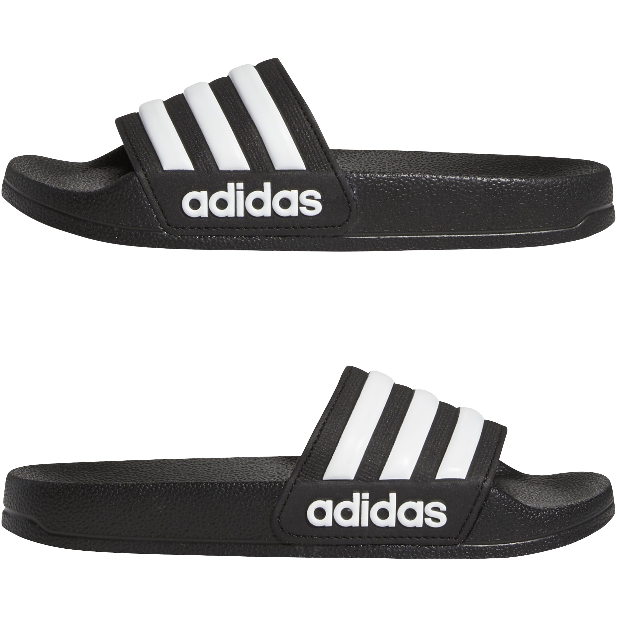 adidas Unisex Kids Adilette Shower, Core Black/White/Core Black, 6/Big Kid 🍁 All In One Marketplace Canada