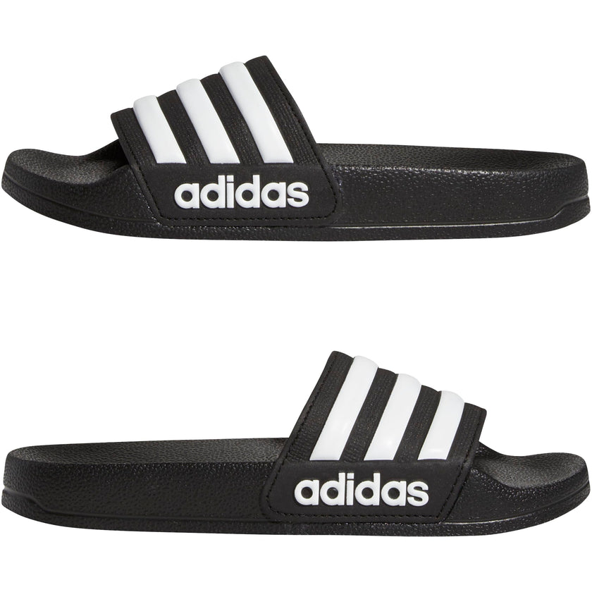 adidas Unisex Kids Adilette Shower, Core Black/White/Core Black, 4/Big Kid 🍁 All In One Marketplace Canada