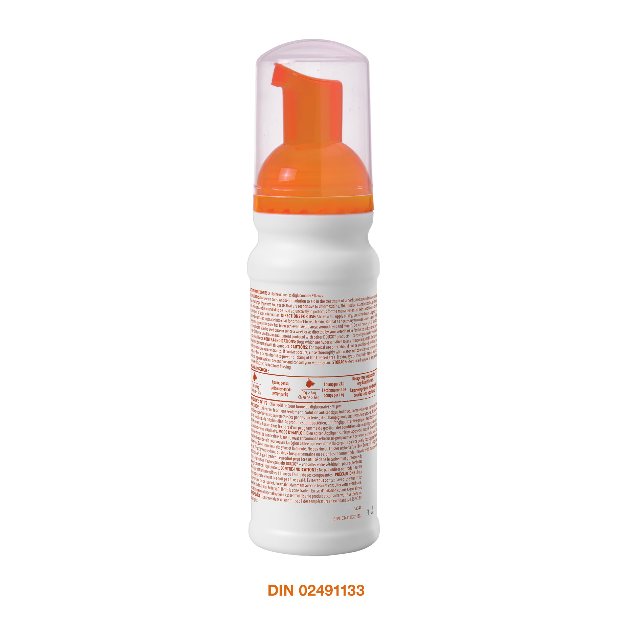 Douxo S3 Pyo Mousse, Contains 3% Chlorhexidine, for Dogs, 5.1 fl. oz. (150mL) 🍁 All In One Marketplace Canada