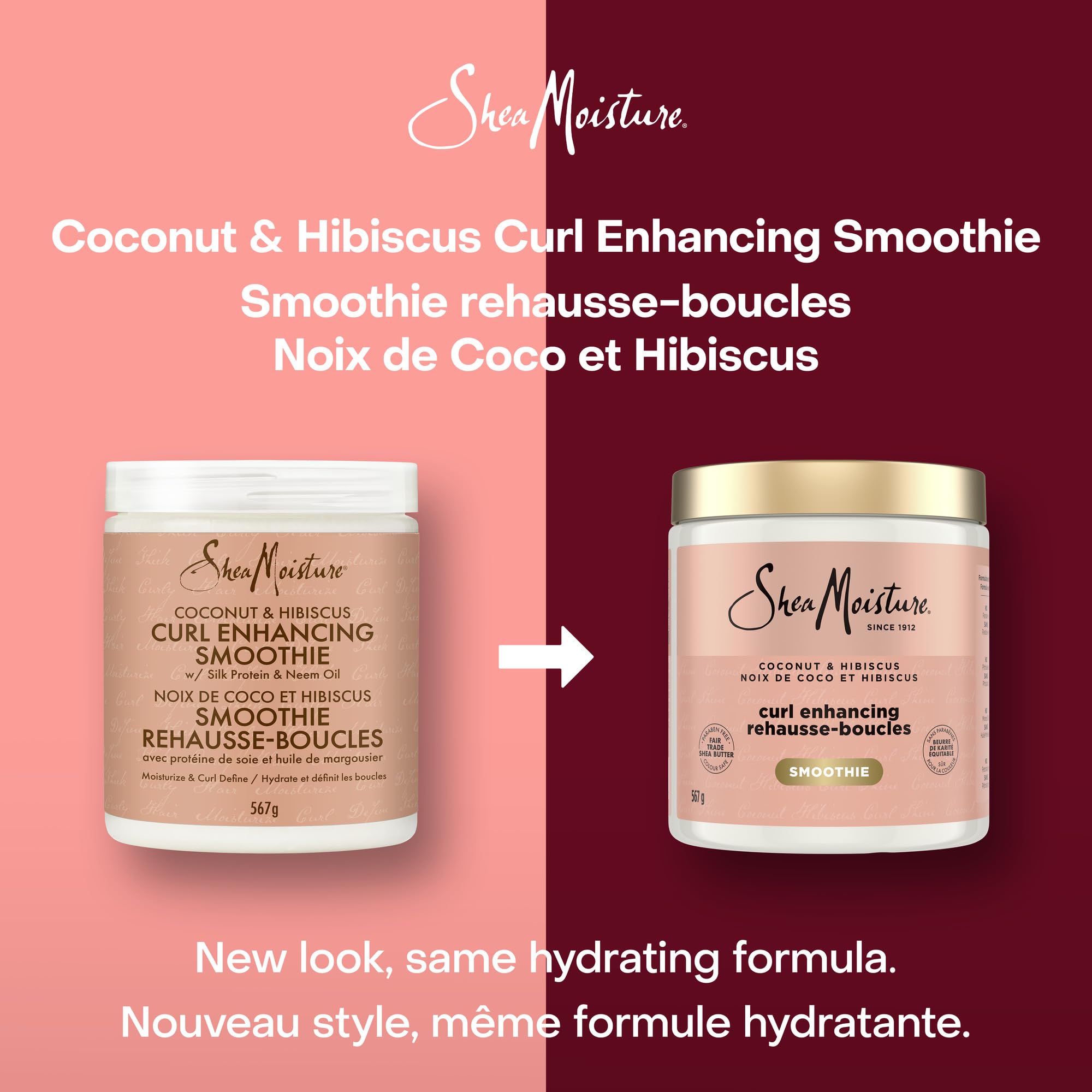 SheaMoisture Coconut & Hibiscus Curl-Enhancing Smoothie with Silk Protein & Neem Oil 567g 🍁 All In One Marketplace Canada