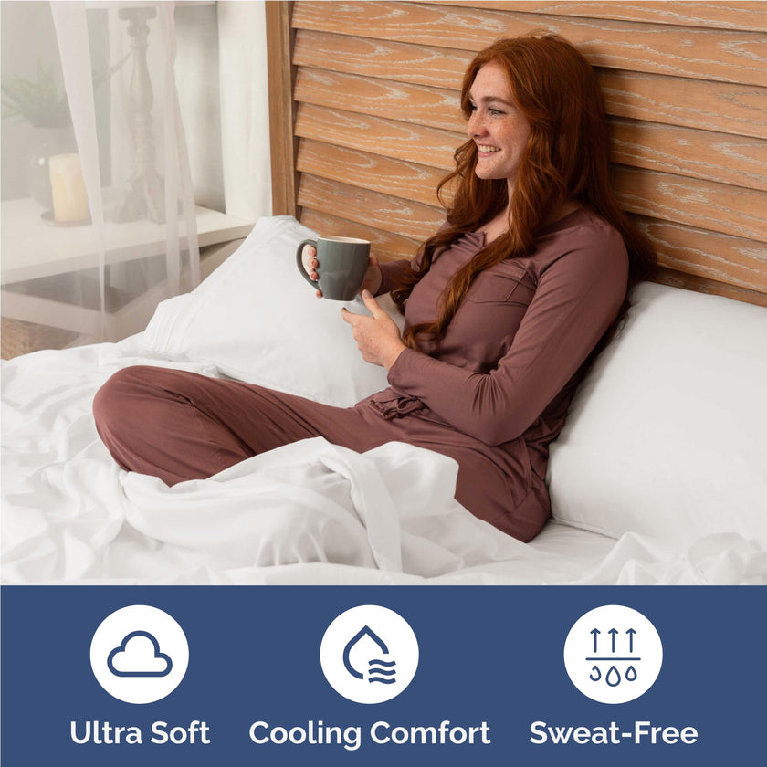 Full Size 4 Piece Sheet Set - Comfy Breathable & Cooling Sheets - Hotel Luxury Bed Sheets for Women and Men - Deep Pockets, Microfiber, Extra Soft & Wrinkle Free - Antique White Oeko-Tex Bed Sheet Set 🍁 All In One Marketplace Canada