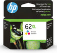 HP 62XL Tri-Color High Yield Original Ink Cartridge (C2P07AN)